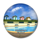 Mablethorpe Beach UK England 3D Fridge Magnet Crystal Glass