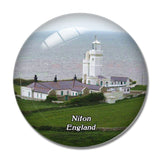 Niton St Catherine's Lighthouse UK England 3D Fridge Magnet Crystal Glass