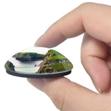 Северная Ирландия, Баллинтой, Каррик-а-Рид, канатный мост, Великобритания, Англия, 3D-магнит на холодильник, хрустальное стекло