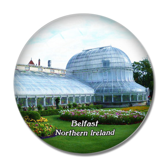 Northern Ireland Belfast Botanic Gardens UK England 3D Fridge Magnet Crystal Glass