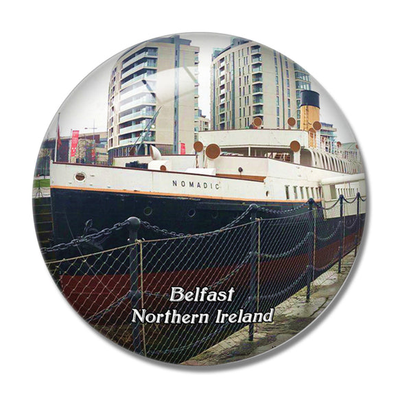 Northern Ireland Belfast SS Nomadic UK England 3D Fridge Magnet Crystal Glass