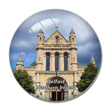 Northern Ireland Belfast The Cathedral Church of St. Anne UK England 3D Fridge Magnet Crystal Glass