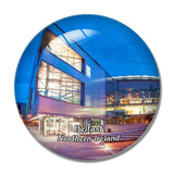 Northern Ireland Belfast Waterfront Hall UK England 3D Fridge Magnet Crystal Glass