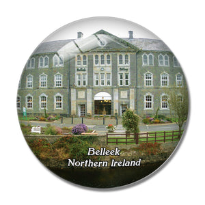 Northern Ireland Belleek Pottery & Visitor Centre UK England 3D Fridge Magnet Crystal Glass