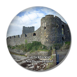 Northern Ireland Carrickfergus Castle UK England 3D Fridge Magnet Crystal Glass