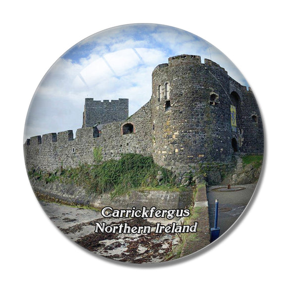 Northern Ireland Carrickfergus Castle UK England 3D Fridge Magnet Crystal Glass