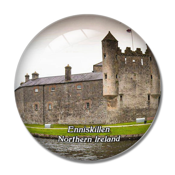 Northern Ireland Enniskillen Castle UK England 3D Fridge Magnet Crystal Glass