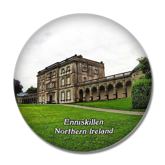 Northern Ireland Enniskillen Florence Court UK England 3D Fridge Magnet Crystal Glass