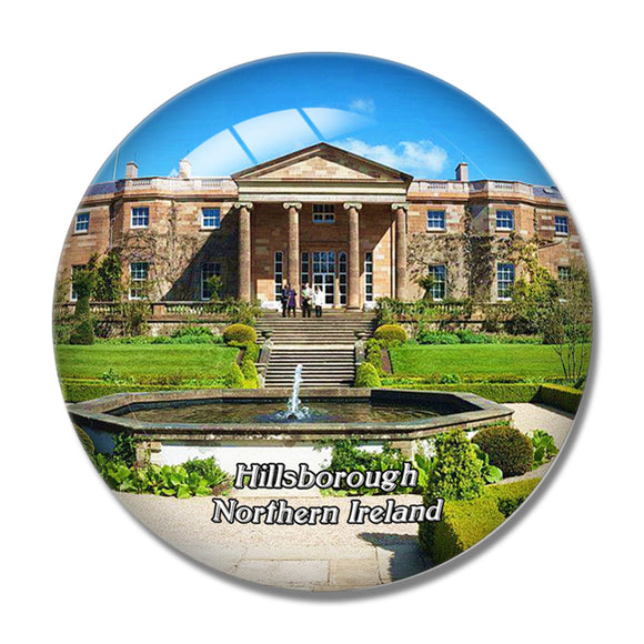 Northern Ireland Hillsborough Castle and Gardens UK England 3D Fridge Magnet Crystal Glass