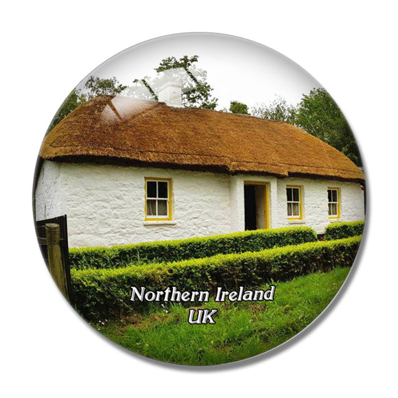 Northern Ireland Holywood Ulster Folk Museum UK England 3D Fridge Magnet Crystal Glass