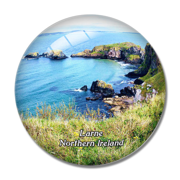 Northern Ireland Larne Coast Road UK England 3D Fridge Magnet Crystal Glass