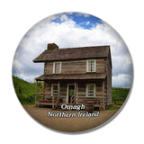 Northern Ireland Omagh Ulster American Folk Park UK England 3D Fridge Magnet Crystal Glass