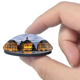 France Royal Square The Water Mirror Bordeaux 3D Fridge Magnet Crystal Glass