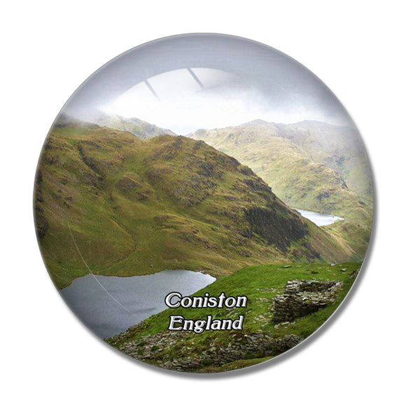 Old Man of Coniston UK England 3D Fridge Magnet Crystal Glass