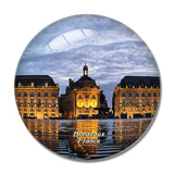 France Royal Square The Water Mirror Bordeaux 3D Fridge Magnet Crystal Glass