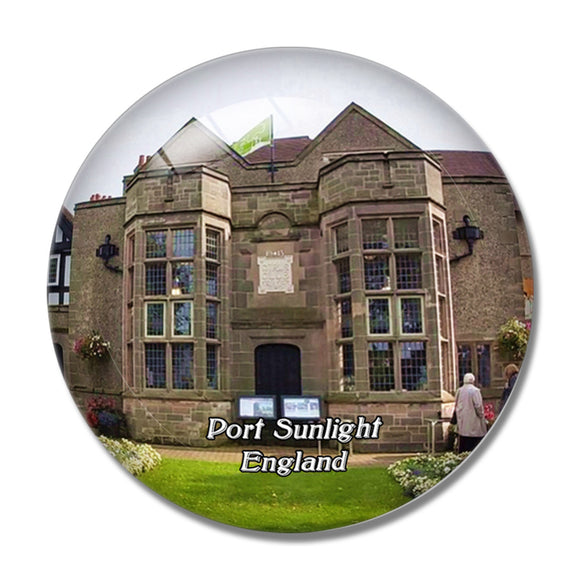 Port Sunlight Museum UK England 3D Fridge Magnet Crystal Glass