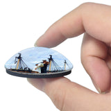 Portsmouth Historic Dockyard UK England 3D Fridge Magnet Crystal Glass