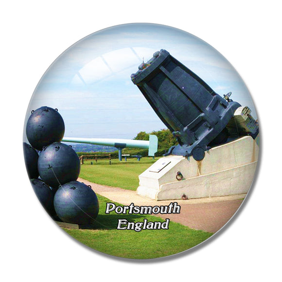 Portsmouth Royal Armouries - Fort Nelson UK England 3D Fridge Magnet Crystal Glass