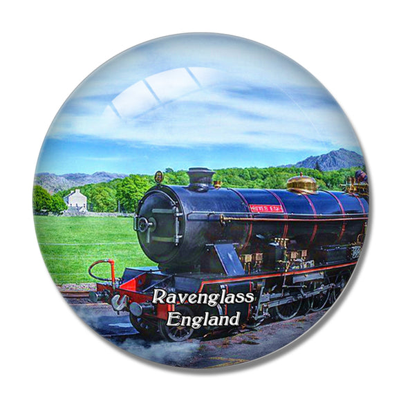 Ravenglass and Eskdale Railway UK England 3D Fridge Magnet Crystal Glass