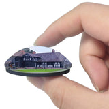 Samlesbury Hall UK England 3D Fridge Magnet Crystal Glass