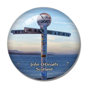 Scotland John O'Groats Orkney UK England 3D Fridge Magnet Crystal Glass