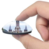 France Sanctuaire Notre Dame de Lourdes 3D Fridge Magnet Crystal Glass