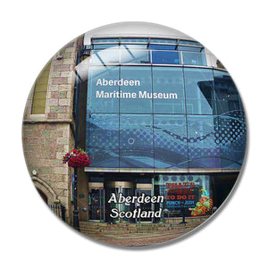 Scotland Aberdeen Maritime Museum UK England 3D Fridge Magnet Crystal Glass