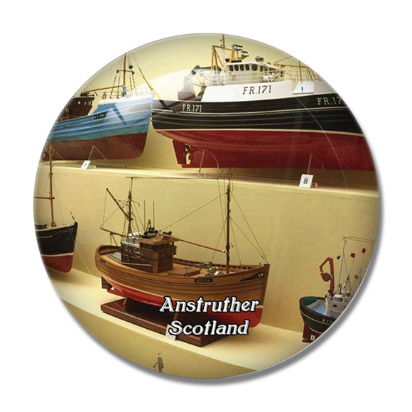 Scotland Anstruther The Scottish Fisheries Museum UK England 3D Fridge Magnet Crystal Glass