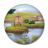 Scotland Appin Castle Stalker UK England 3D Fridge Magnet Crystal Glass