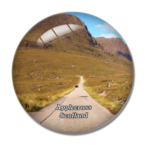 Scotland Applecross Bealach na Ba Road UK England 3D Fridge Magnet Crystal Glass