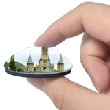 France Sanctuaire Notre Dame de Lourdes 3D Fridge Magnet Crystal Glass