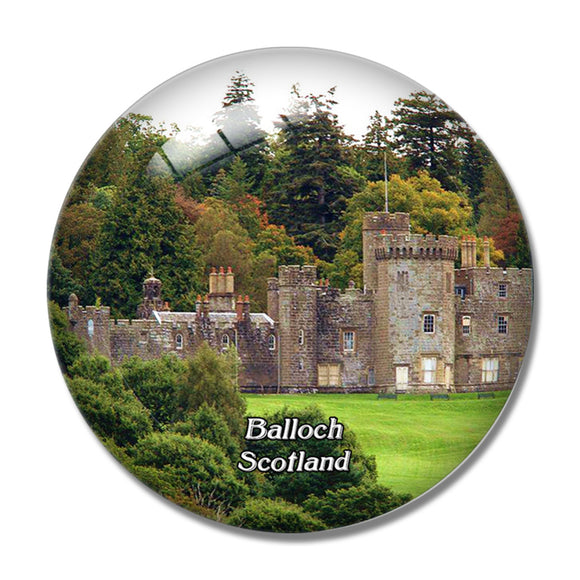 Scotland Balloch Castle Country Park UK England 3D Fridge Magnet Crystal Glass