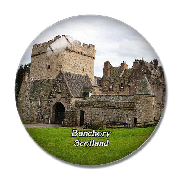 Scotland Banchory Drum Castle Garden UK England 3D Fridge Magnet Crystal Glass