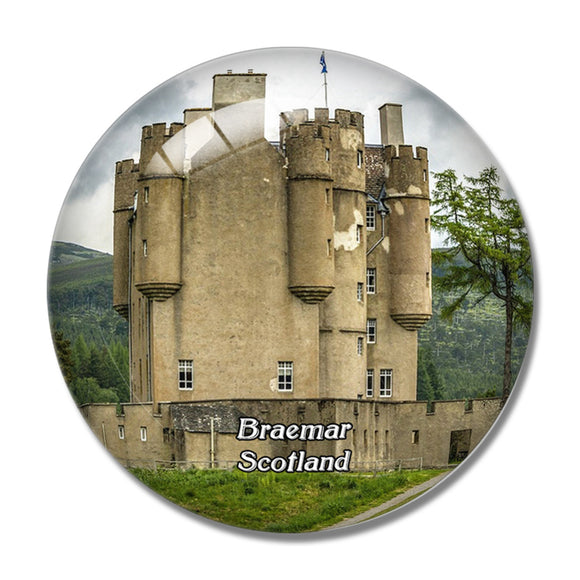 Scotland Braemar Castle UK England 3D Fridge Magnet Crystal Glass