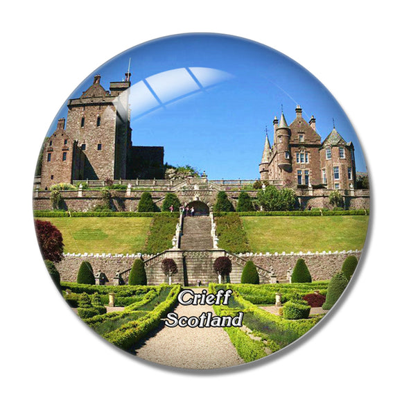 Scotland Crieff Drummond Gardens UK England 3D Fridge Magnet Crystal Glass