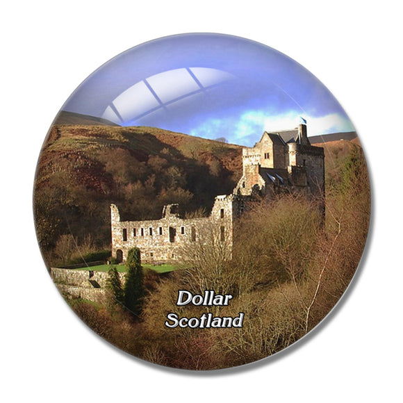 Scotland Dollar Castle Campbell UK England 3D Fridge Magnet Crystal Glass