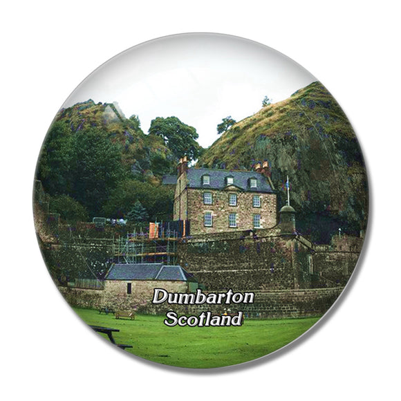 Scotland Dumbarton Castle UK England 3D Fridge Magnet Crystal Glass