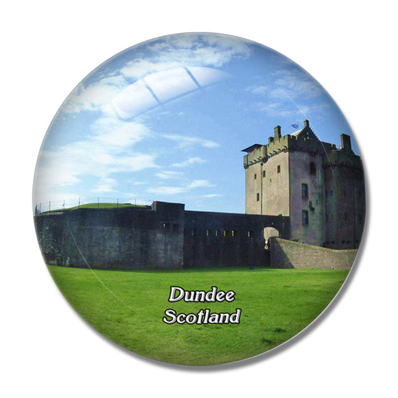 Scotland Dundee Broughty Castle Museum UK England 3D Fridge Magnet Crystal Glass