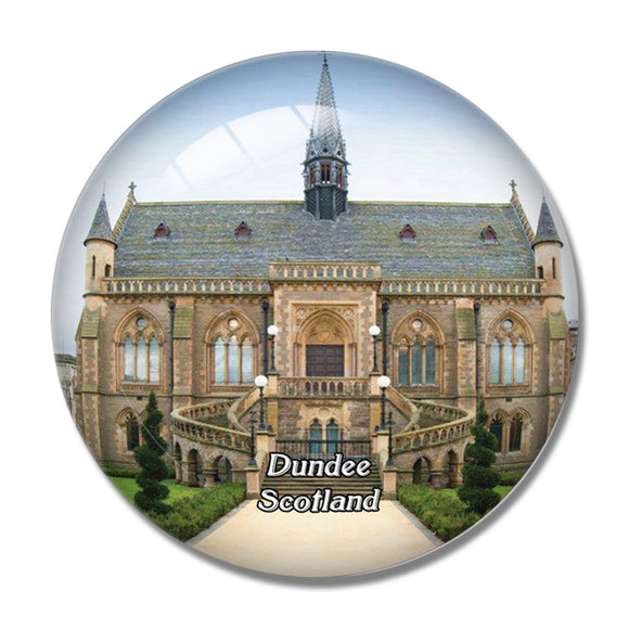 Scotland Dundee's Art Gallery & Museum UK England 3D Fridge Magnet Crystal Glass