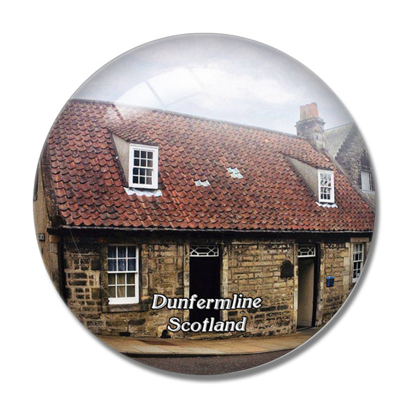 Scotland Dunfermline Andrew Carnegie Birthplace Museum UK England 3D Fridge Magnet Crystal Glass