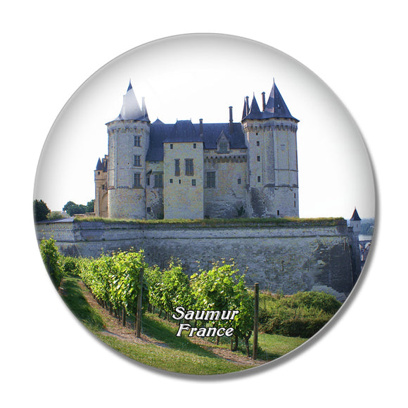 France Saumur Castle 3D Fridge Magnet Crystal Glass