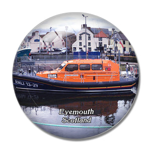 Scotland Eyemouth Harbour UK England 3D Fridge Magnet Crystal Glass