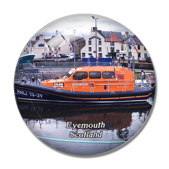 Scotland Eyemouth Harbour UK England 3D Fridge Magnet Crystal Glass