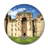 Scotland Fyvie Castle UK England 3D Fridge Magnet Crystal Glass