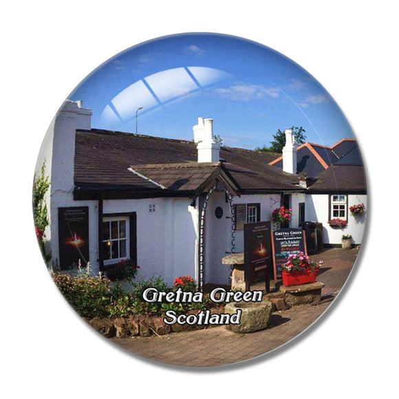 Scotland Gretna Green Famous Blacksmiths Shop UK England 3D Fridge Magnet Crystal Glass