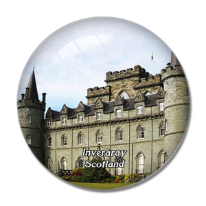 Scotland Inveraray Castle UK England 3D Fridge Magnet Crystal Glass