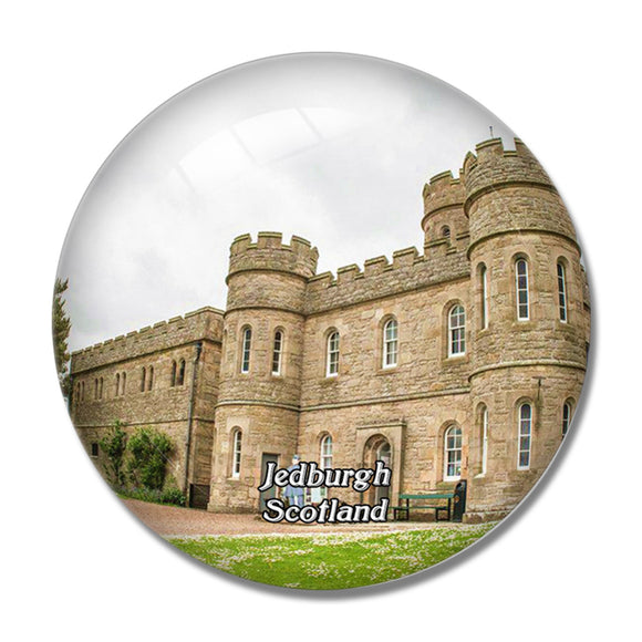 Scotland Jedburgh Castle Jail and Museum UK England 3D Fridge Magnet Crystal Glass