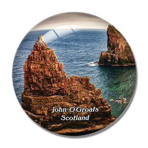 Scotland John O'Groats Duncansby Head UK England 3D Fridge Magnet Crystal Glass