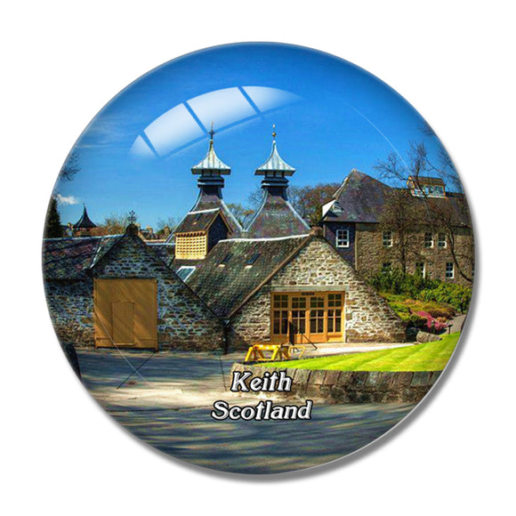 Scotland Keith Strathisla Distillery Home of Chivas UK England 3D Fridge Magnet Crystal Glass