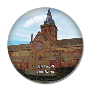 Scotland Kirkwall Saint Magnus Cathedral UK England 3D Fridge Magnet Crystal Glass